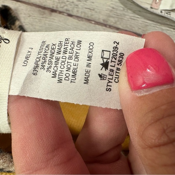 NWT lovely J boutique leopard animal print dolman Sleeve Top boho western plus - Picture 7 of 10